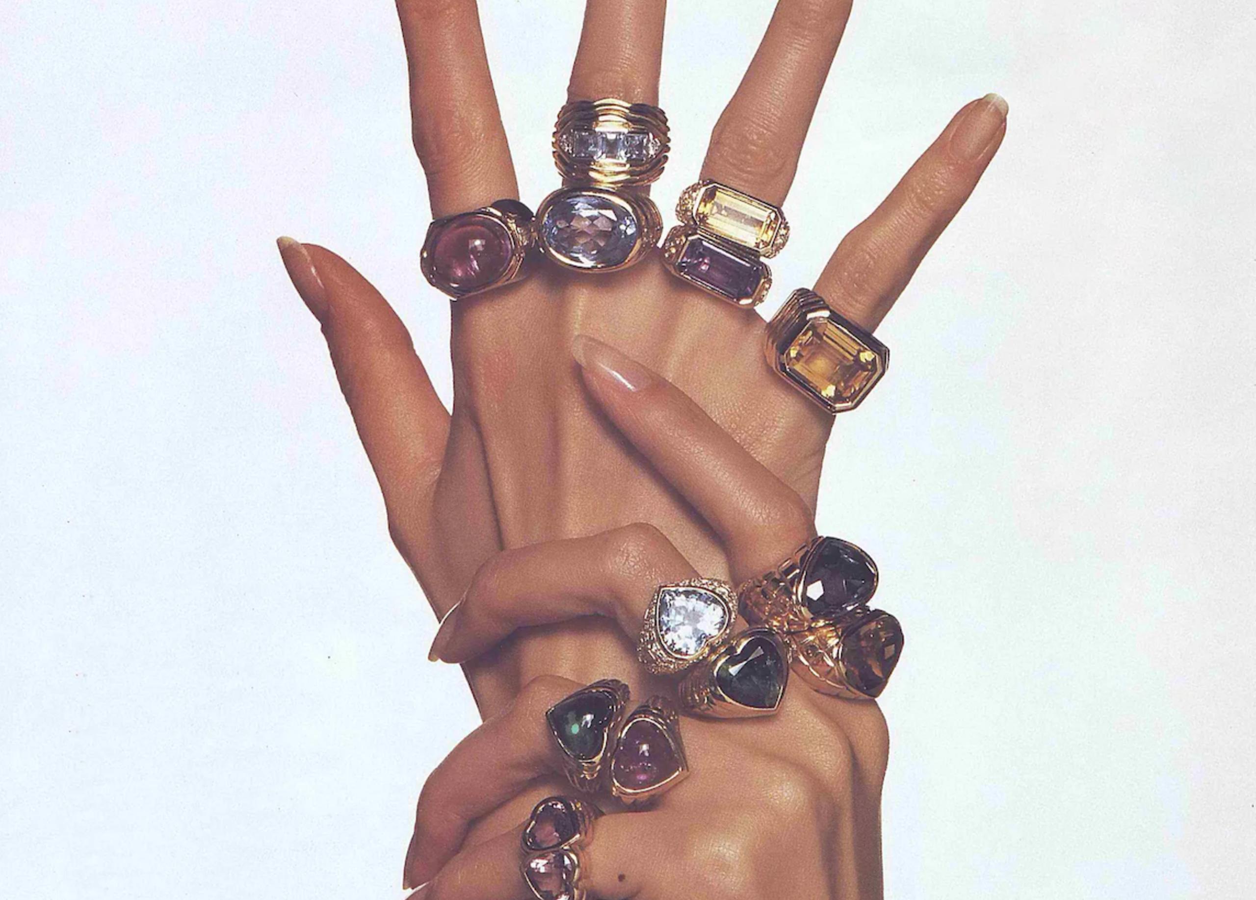 An ’80s Jewellery Revival Returns Through Bold Form and Colour