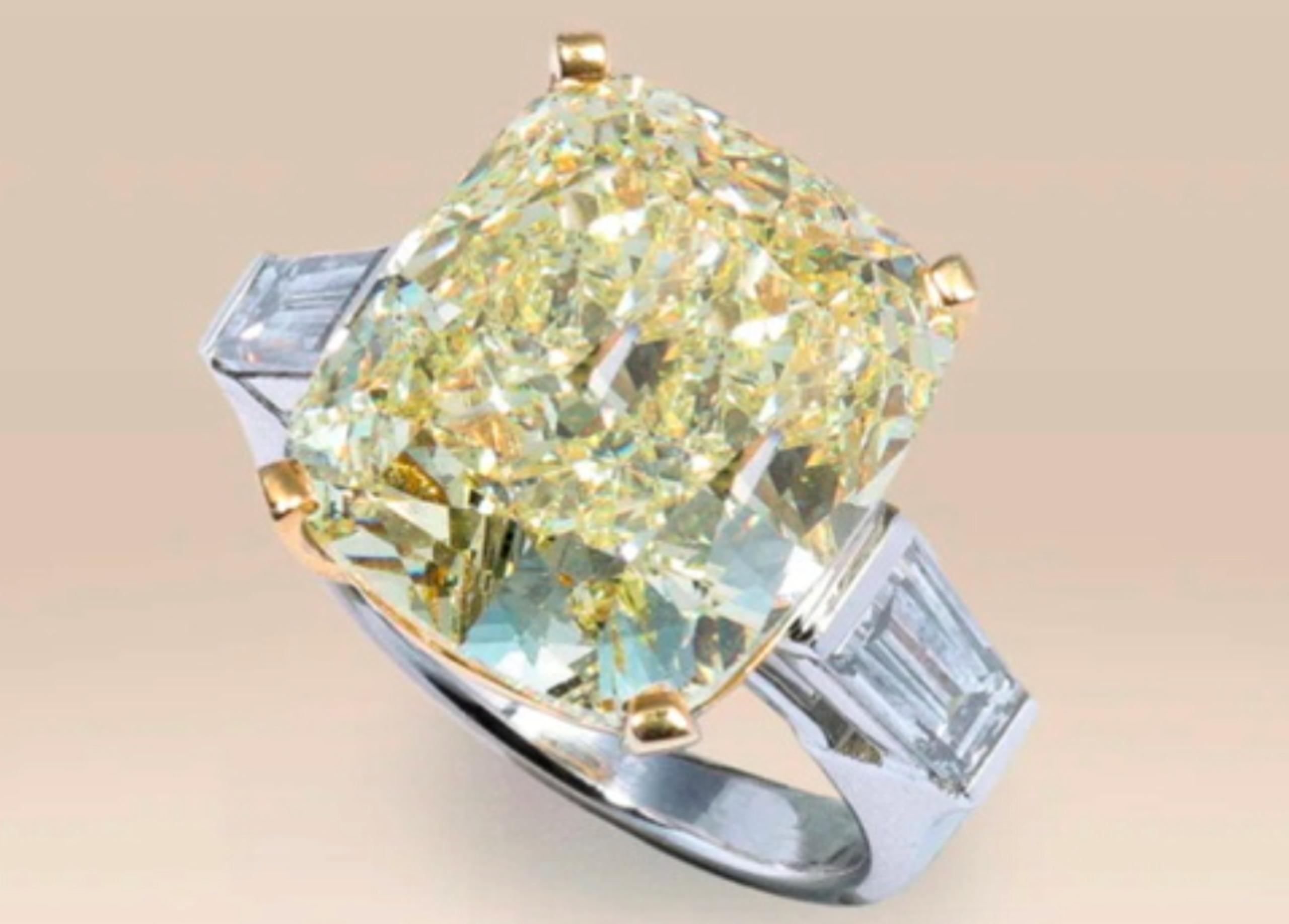 A 15-Carat Yellow Diamond Leads Singapore’s Forfeited-Luxury Auction