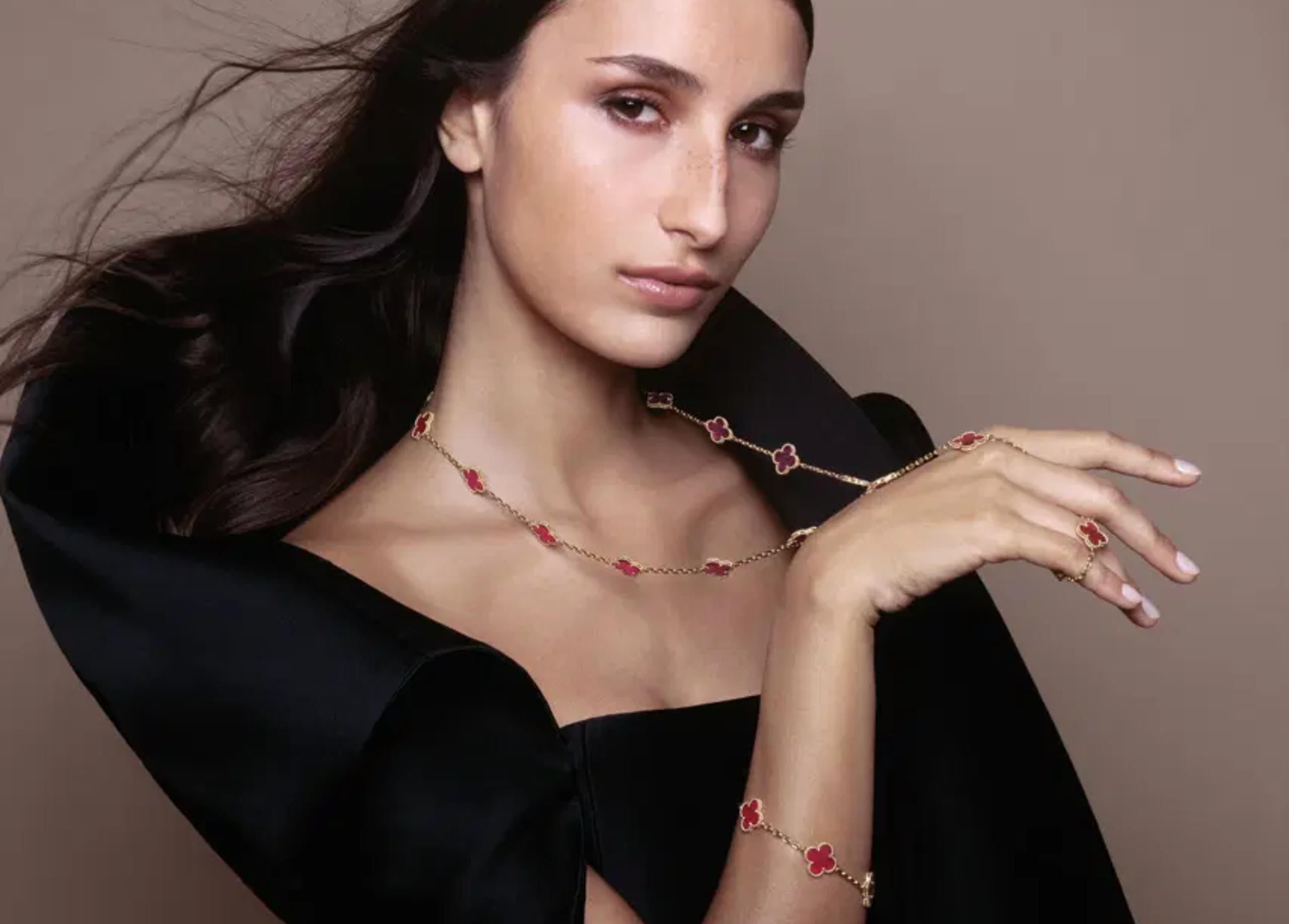 Van Cleef & Arpels Gives Alhambra a Luminous Pink Glow