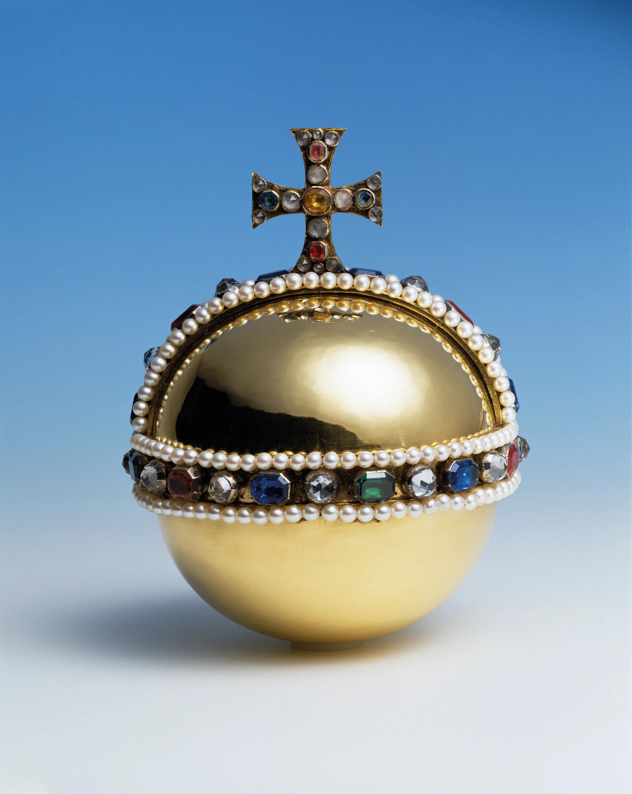Queen Mary II&rsquo;s Orb from the Historic Royal Palaces collection, which inspired H.AZEEM London&rsquo;s jewellery designs.