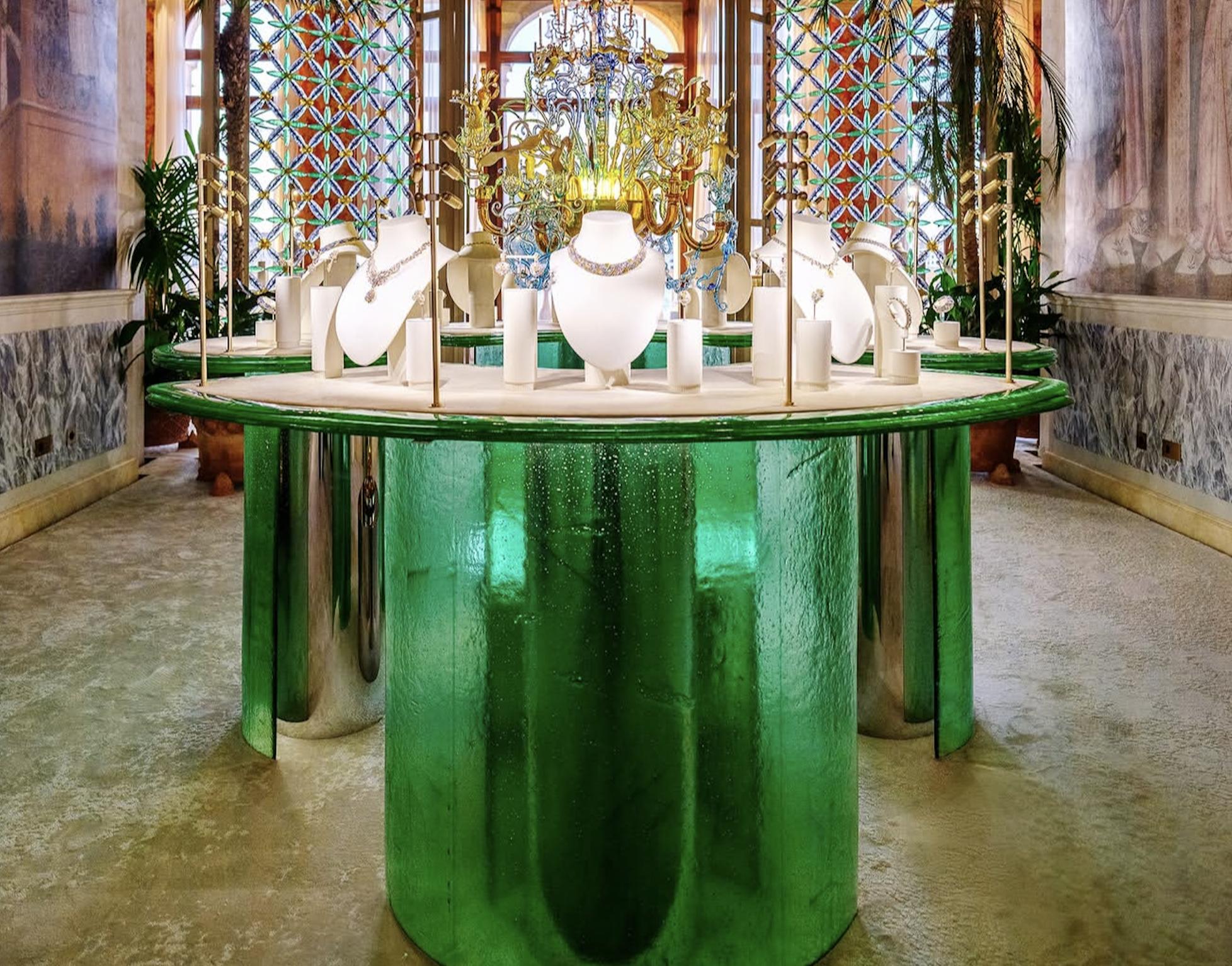 Tiffany transformed the Fondaco dei Tedeschi into an imagined garden of colour, glass and high jewellery.