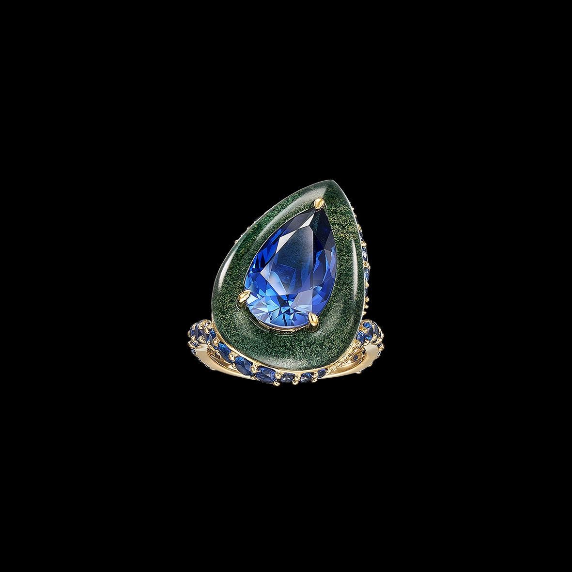 Sapphire Plankton Elixir Ring