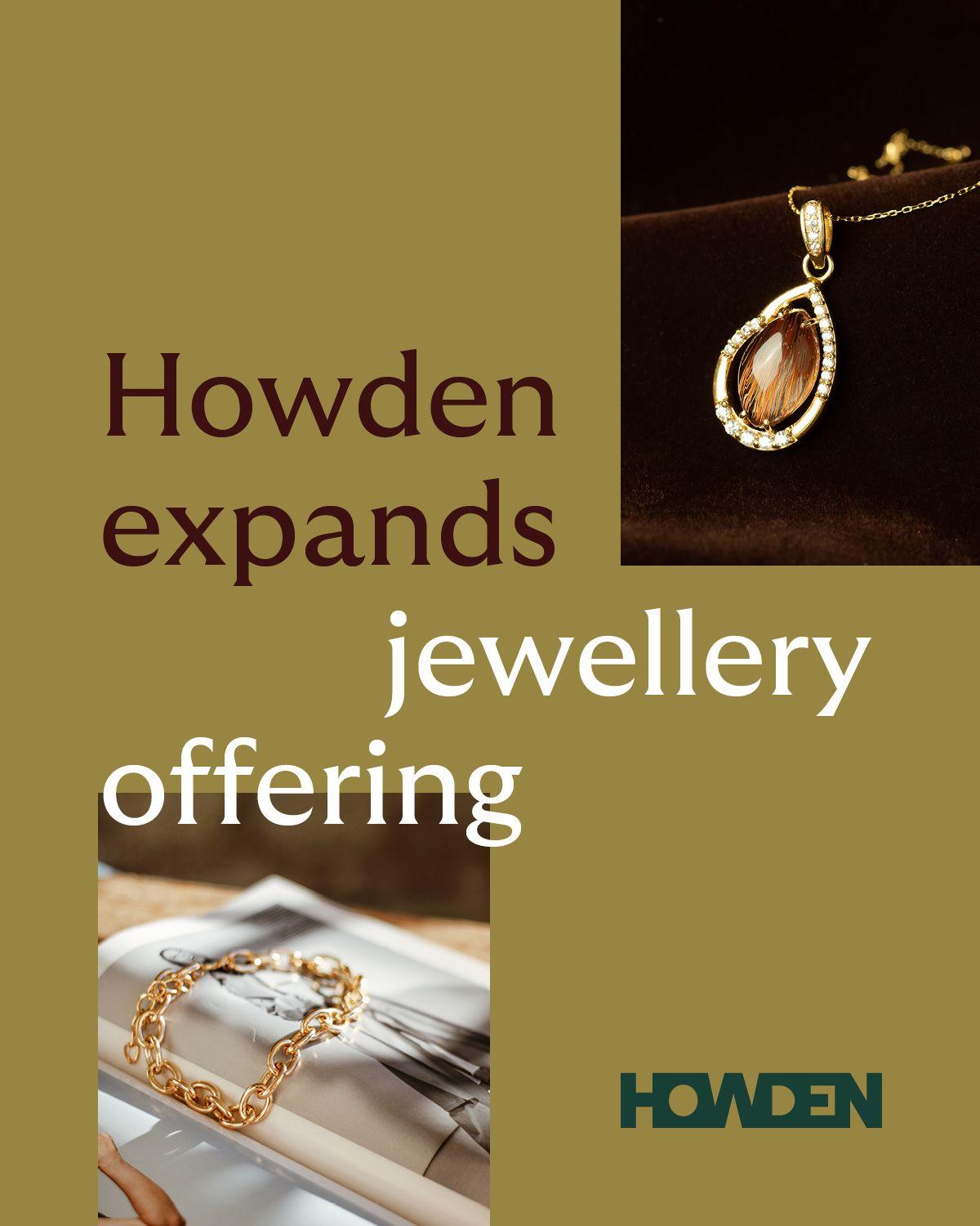 Cover of Howden’s Specialist Jewellery Insurance Experts brochure in gold, burgundy and white