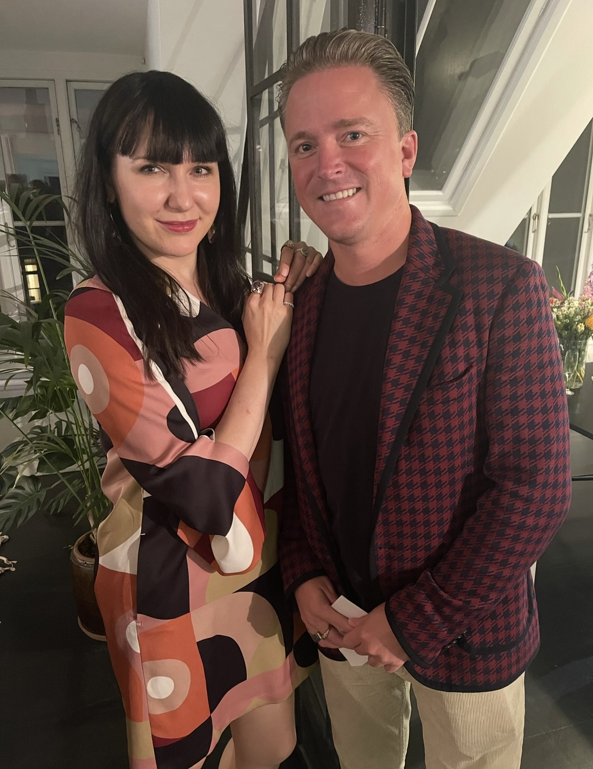 Katerina Perez with The Jewels Club Founder, Andrew Martyniuk in Copenhagen