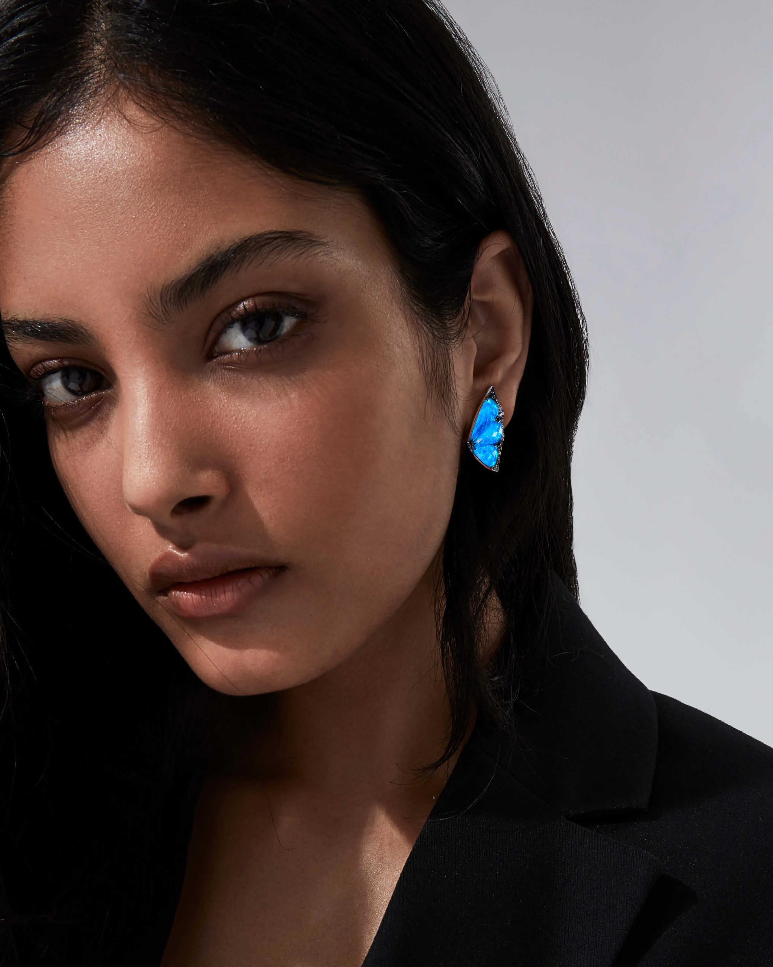 Crystal Haze Cuff Earrings