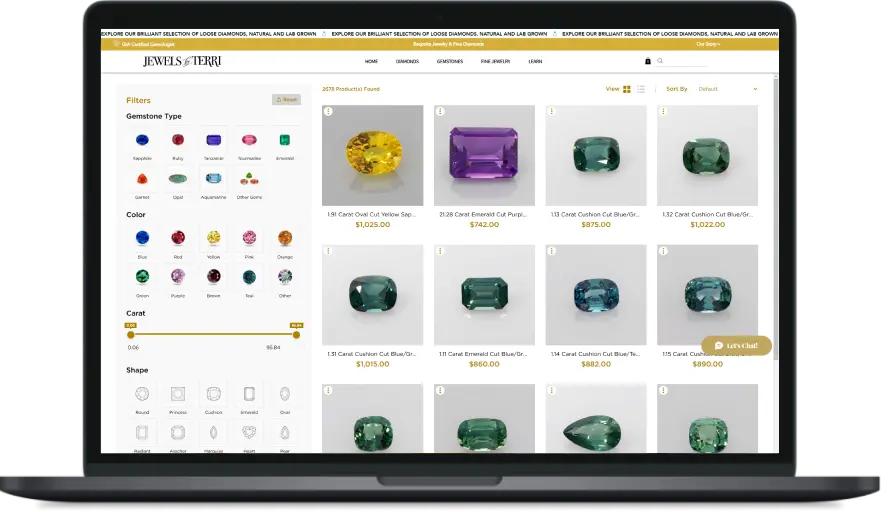 SEAMLESSLY LINK YOUR WEBSITE TO THOUSANDS OF STONES CR GEMS