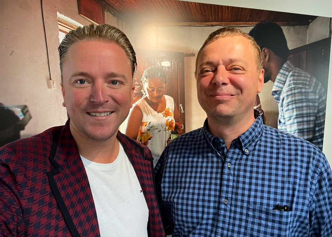 The Jewels Club founder Andrew Matyniuk with Svend Wennick in Copenhagen