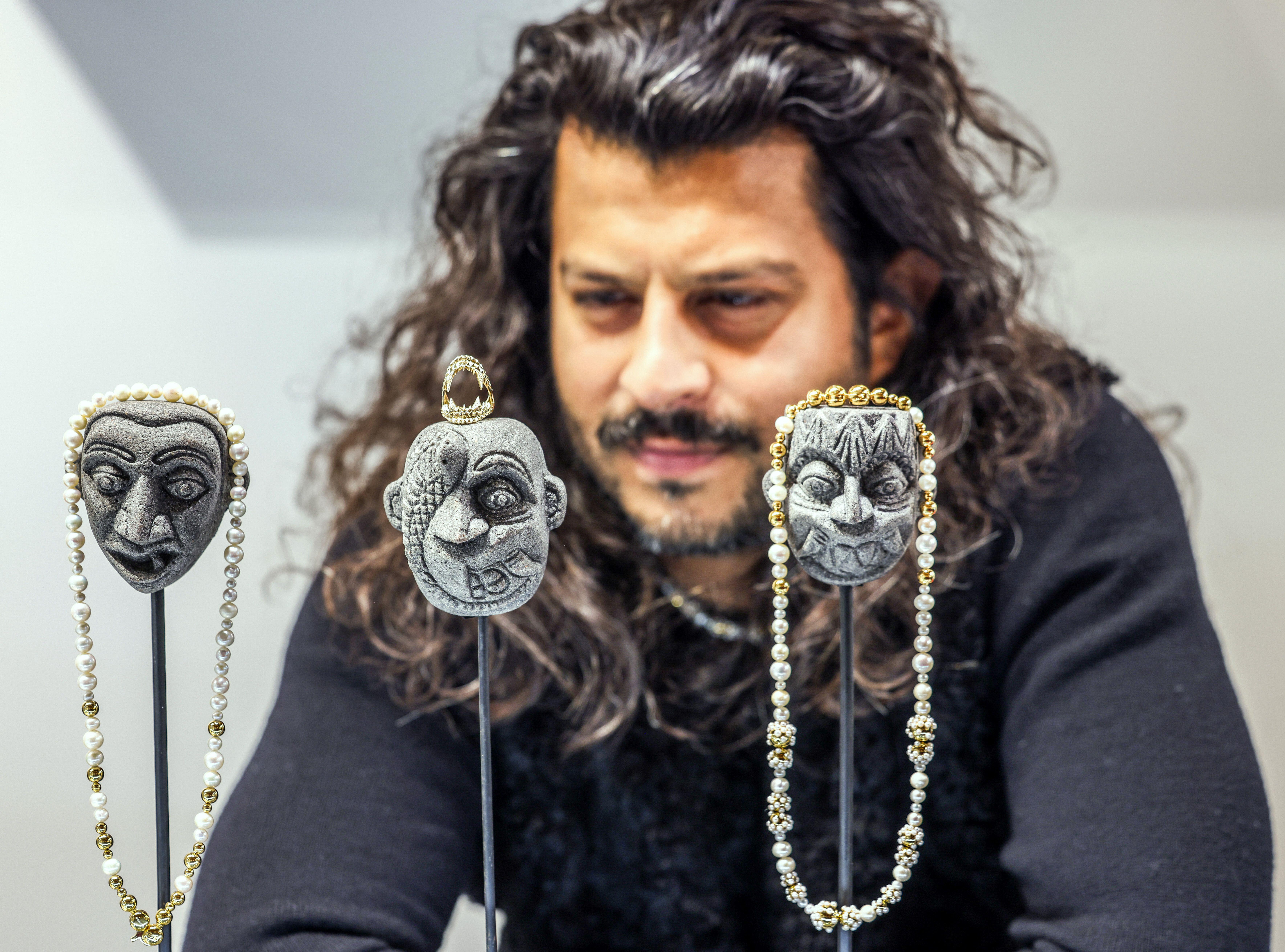 Kasun Ekanayake exhibiting his latest work at Goldsmiths’ Fair — bold design, sharp storytelling, and unmistakably Kasun