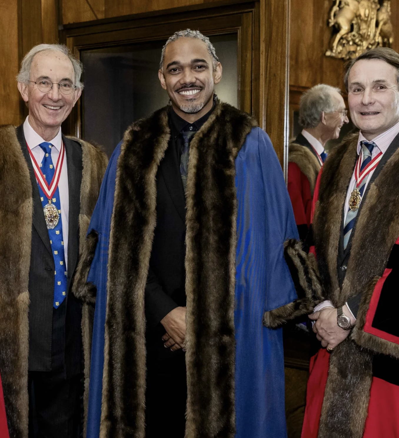 A proud moment for Darren as he’s robed at Goldsmiths’ Hall—welcomed into a tradition dating back more than 700 years.
