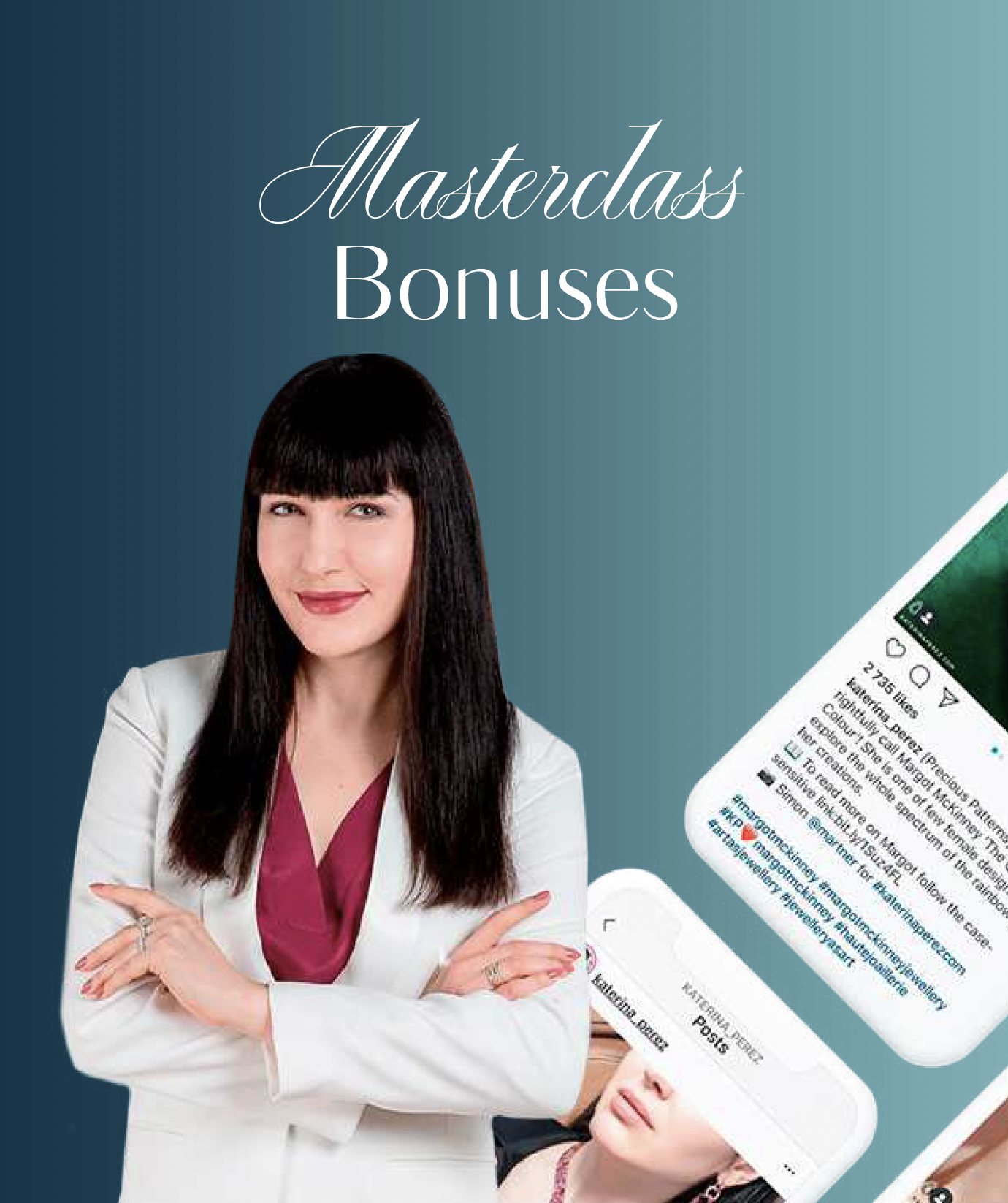Beyond the masterclass: Attendees get access to Katerina’s private support group, exclusive discounts, and tailored guidance to keep the momentum going