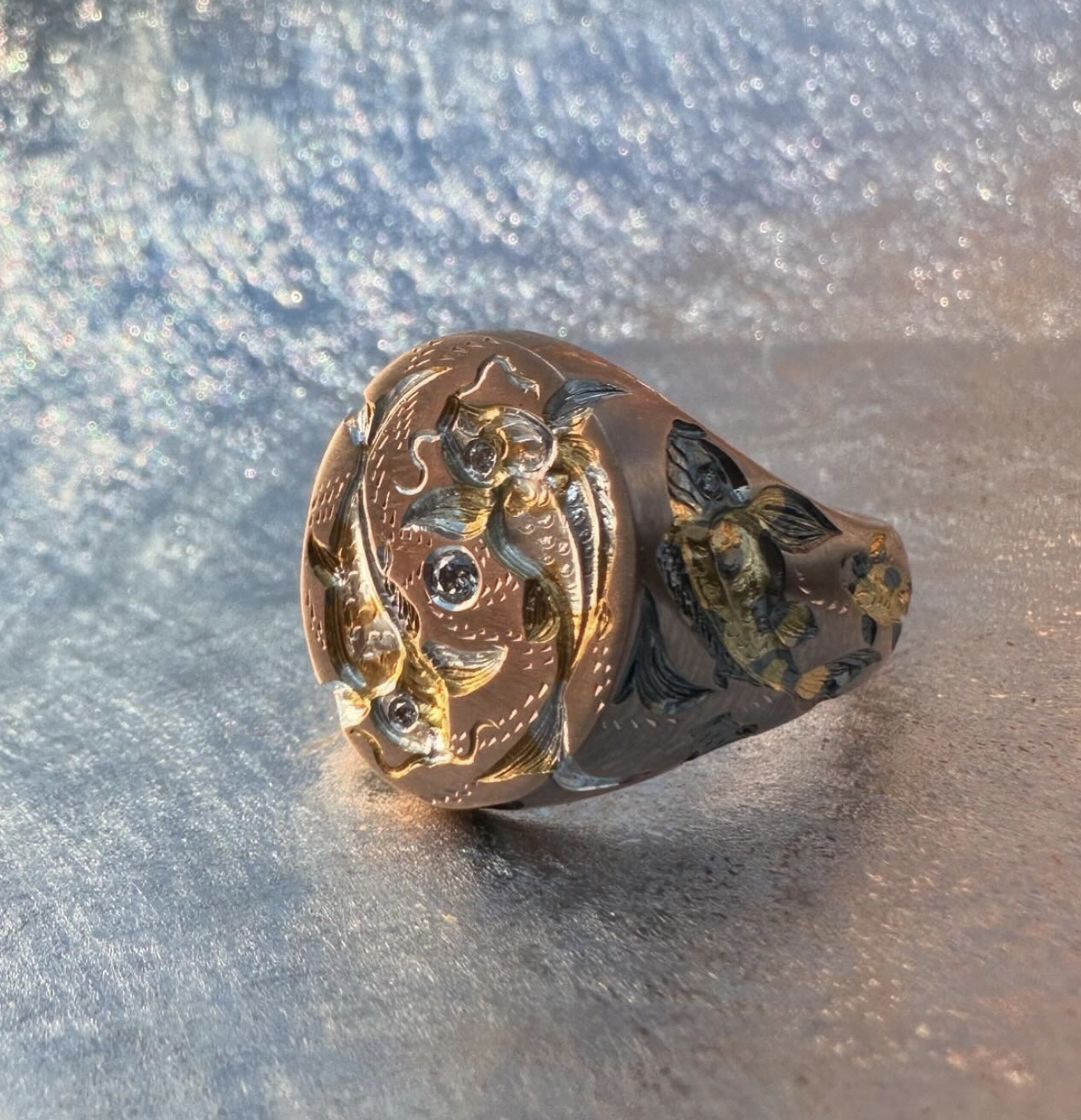 Castro Smith - Koi Carp Signet Ring