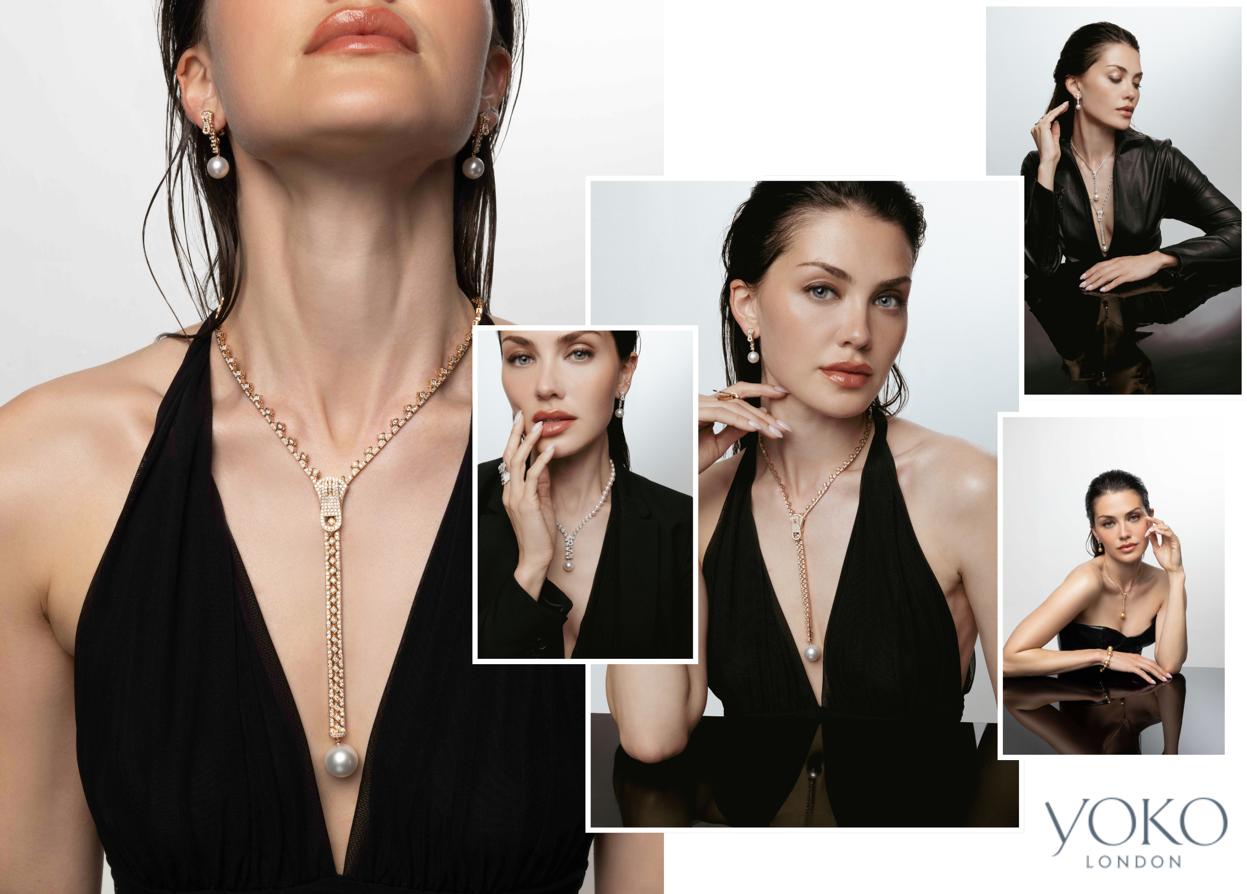 Bold and transformative: Yoko London’s Zyyp campaign imagery captures the collection’s versatility, showcasing pearl and diamond jewels designed to move, adapt and empower the wearer