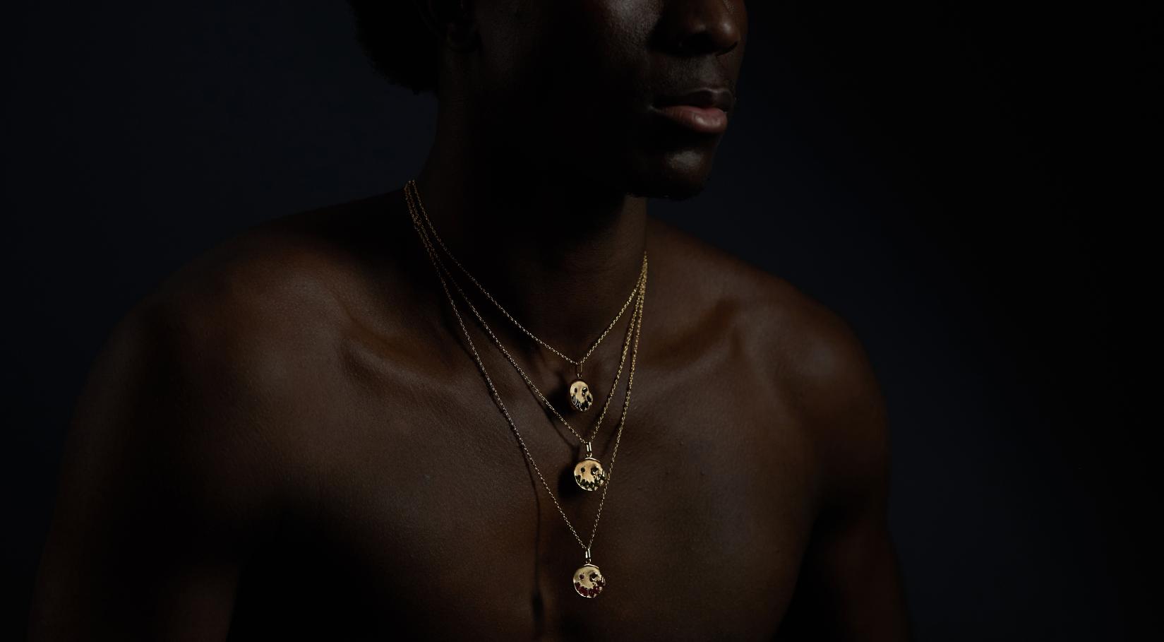 Jewellery on model